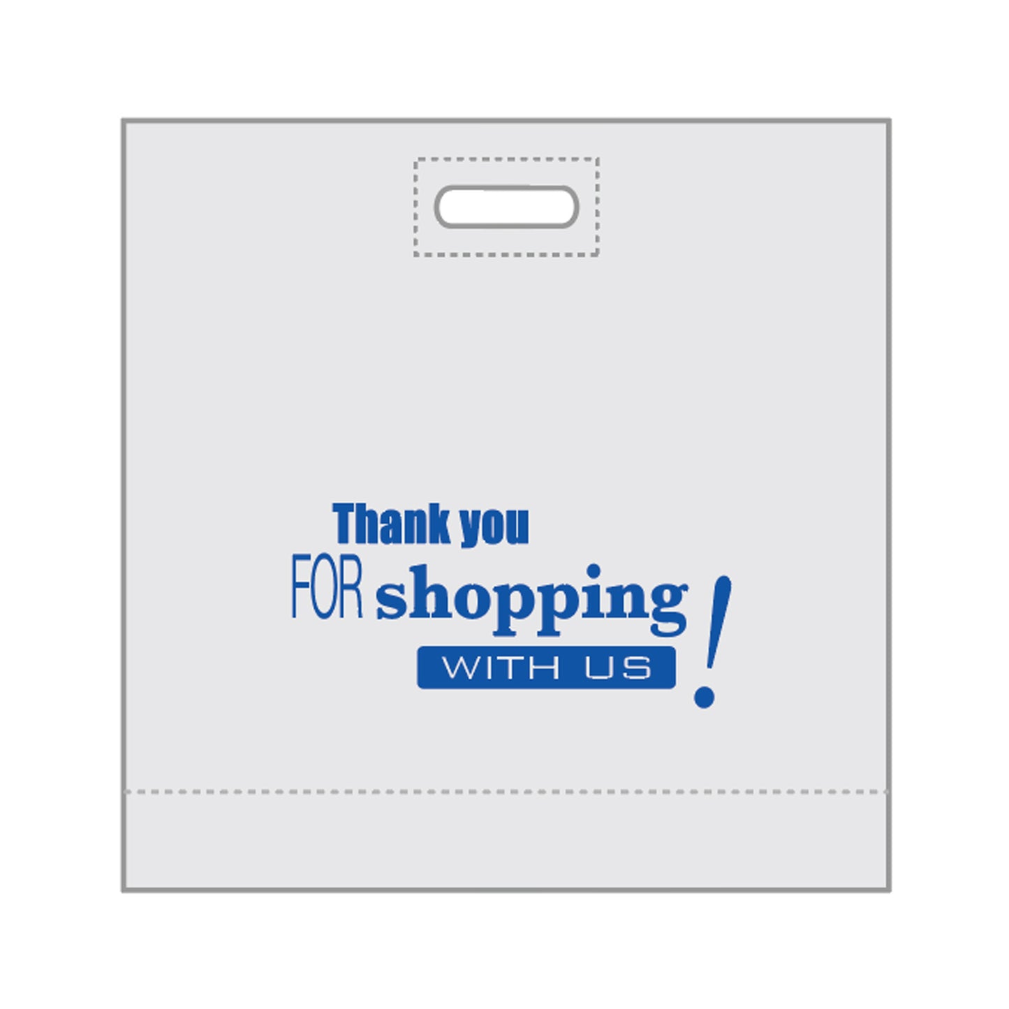 Patch Handle Bag - Thank you for shopping with us - 250/cs