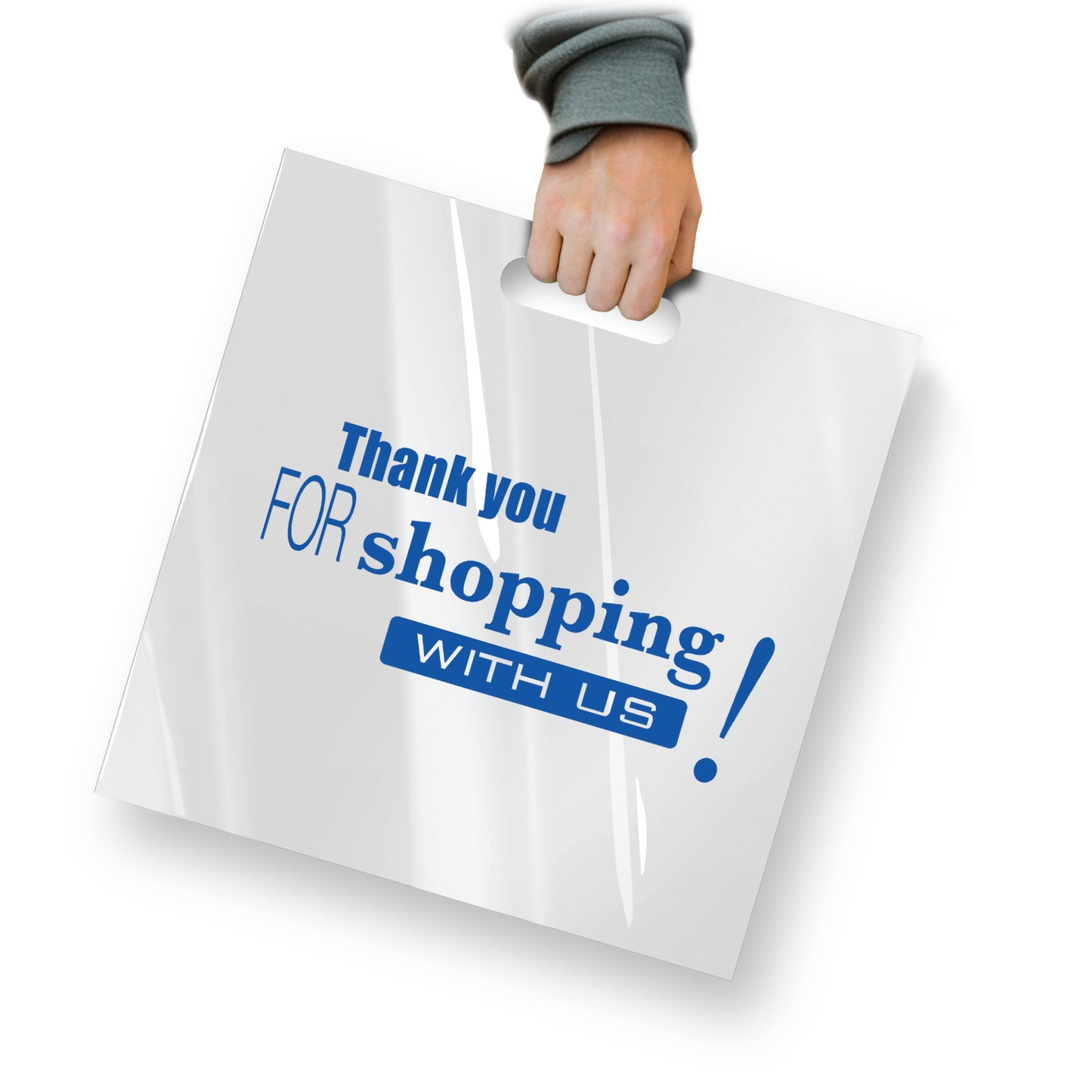 Patch Handle Bag - Thank you for shopping with us - 250/cs